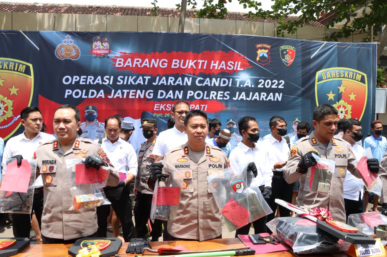 Barang Bukti dan 11 Tersangka Diamankan