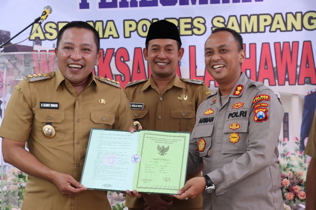 Bupati Sampang Resmikan Asrama Polri Wicaksana Laghawa