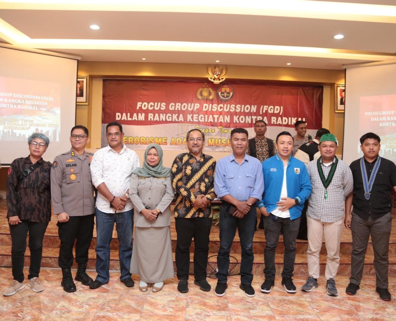 Humas Mabes Polri Gelar FGD Kontra Radikalisme di Makassar