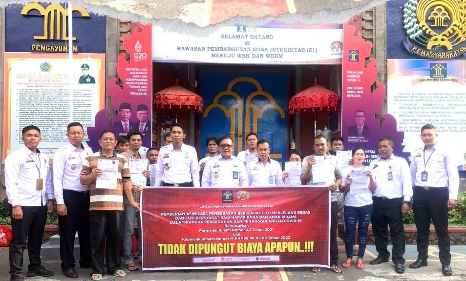 11 Narapidana Lapas Singaraja Dipulangkan