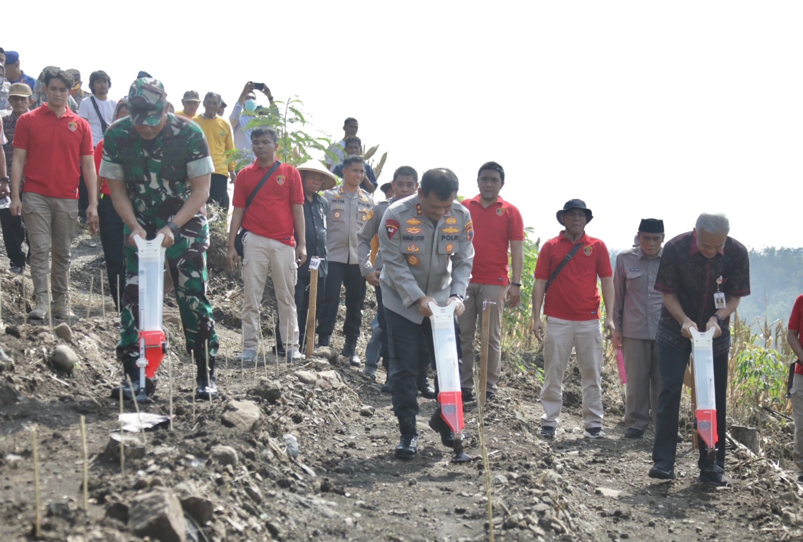 Gandeng Perhutani, Satgas Pangan Polda Jateng Gelar Program Tanam Jagung