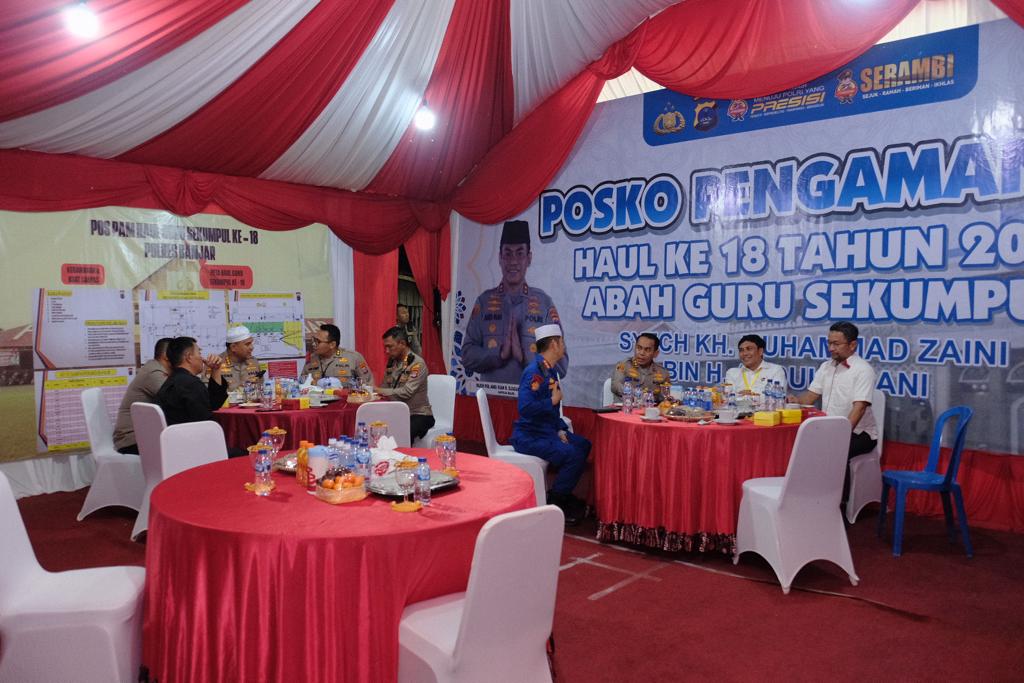 Ribuan Personil Turun, Kapolda Kalsel Cek Pengamanan Haul Ke-18 Abah Guru Sekumpul