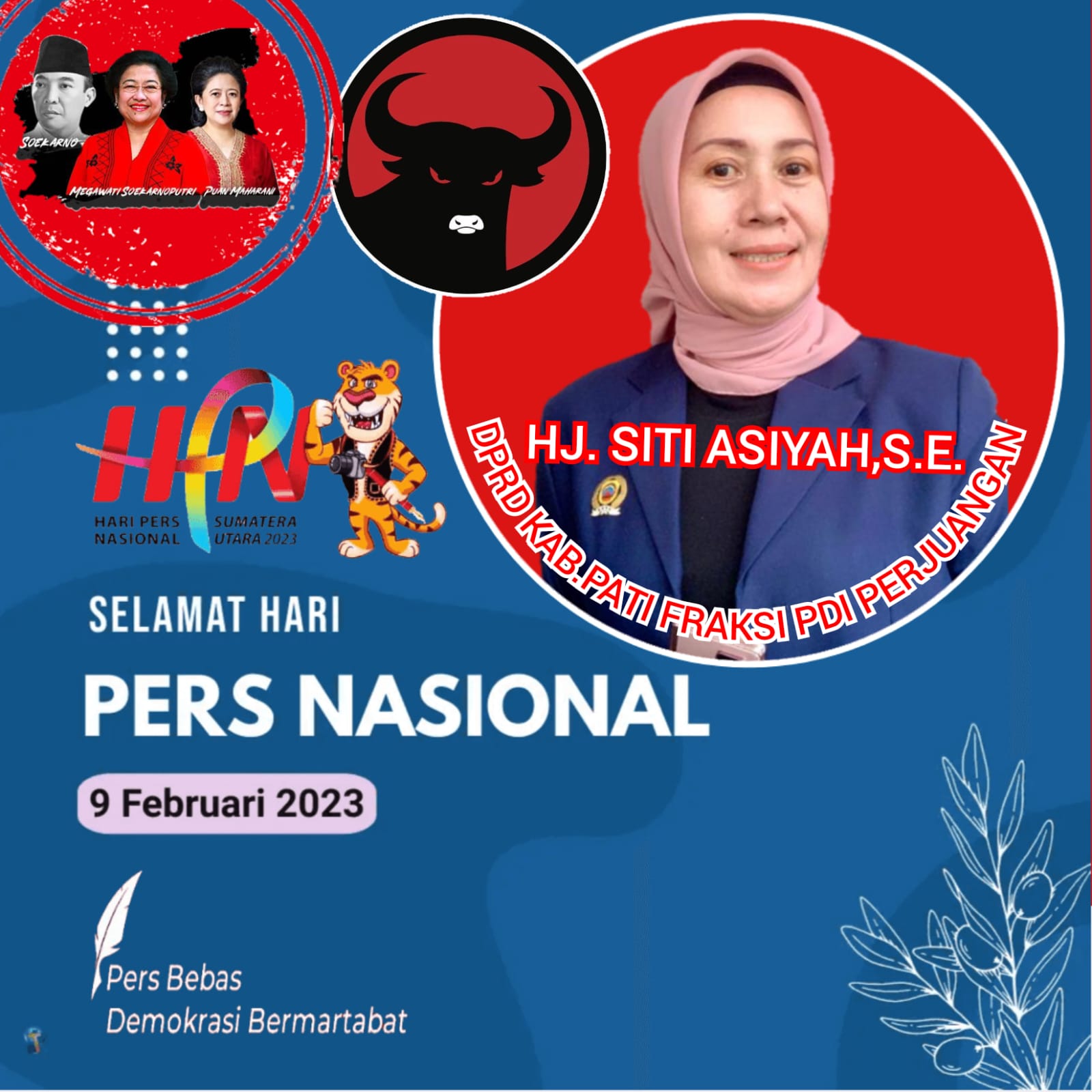 Hari Pers Nasional, Hj. Siti Asiyah SE : Ayo menjaga Objektivitas Media