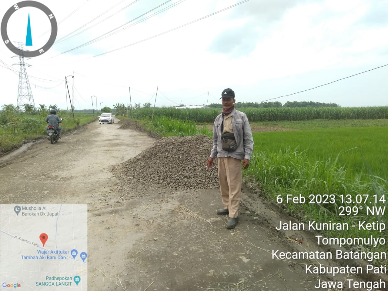 Sempat Viral Jalan Rusak, DPUTR Kabupaten Pati Bergegas Turun Perbaiki