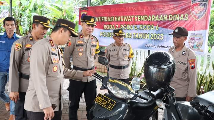 Cek Ranmor Dinas, Kapolres Jepara Ingatkan Para Personil