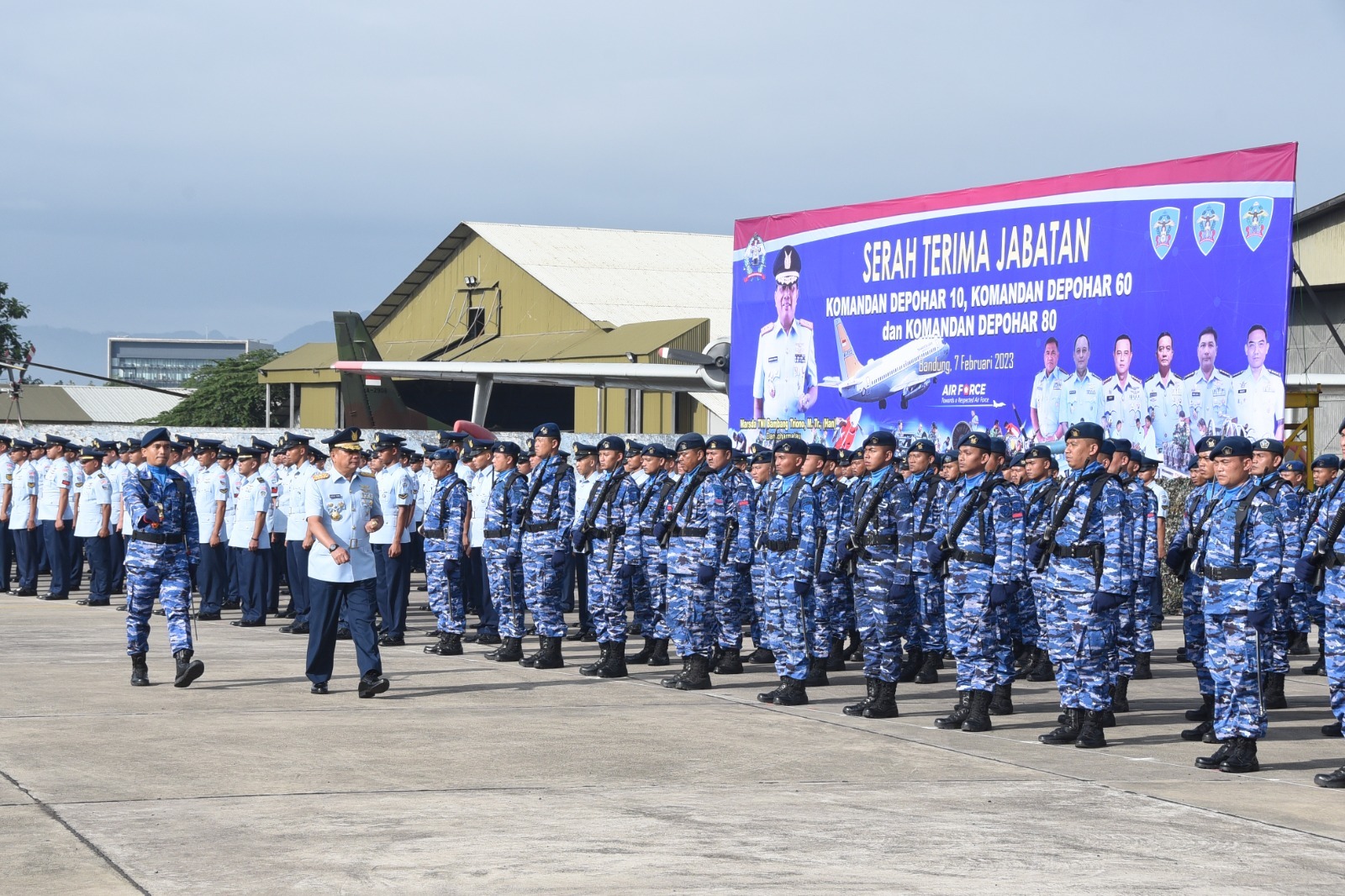 Tiga Jabatan Dandepohar Diserah Terimakan