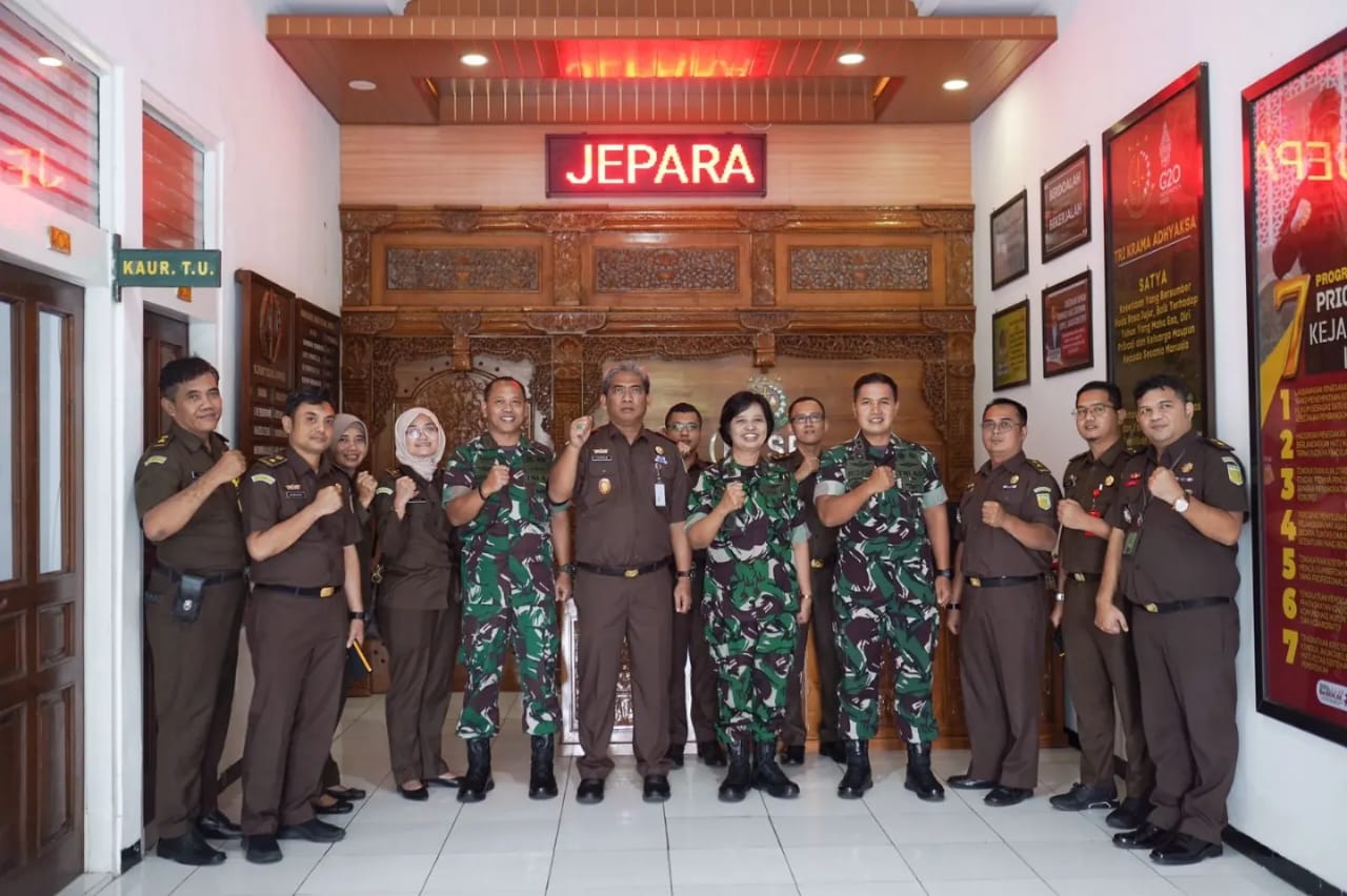 Dandim dan Kajari Jepara Terima Kunjungan Aspidmil Kejati Jateng