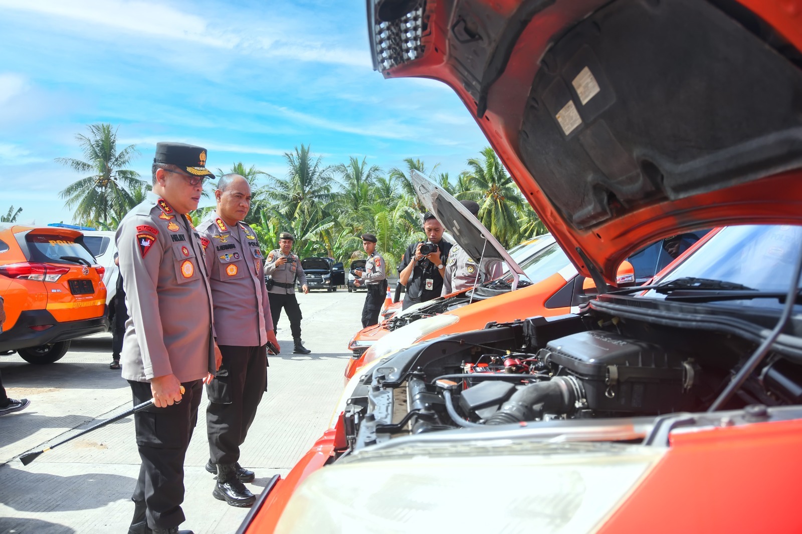 Jelang Pemilu, Kapolda Gorontalo Cek Kendaraan Taktis