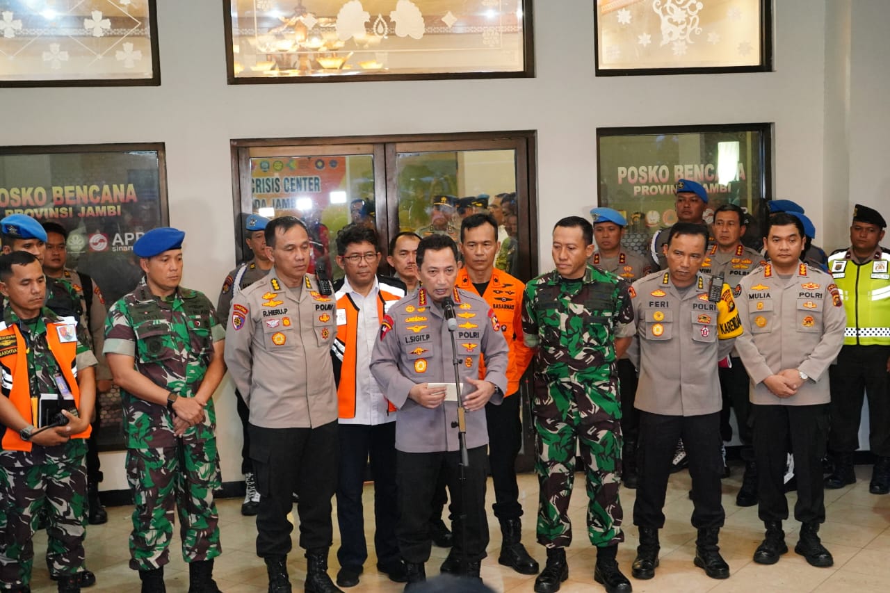 Evakuasi Kapolda Jambi, Kapolri Apresiasi Kerja Keras Tim Gabungan