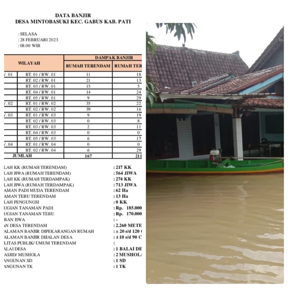 Miris !!! Ratusan Pemukiman Warga Teredam Dampak Banjir