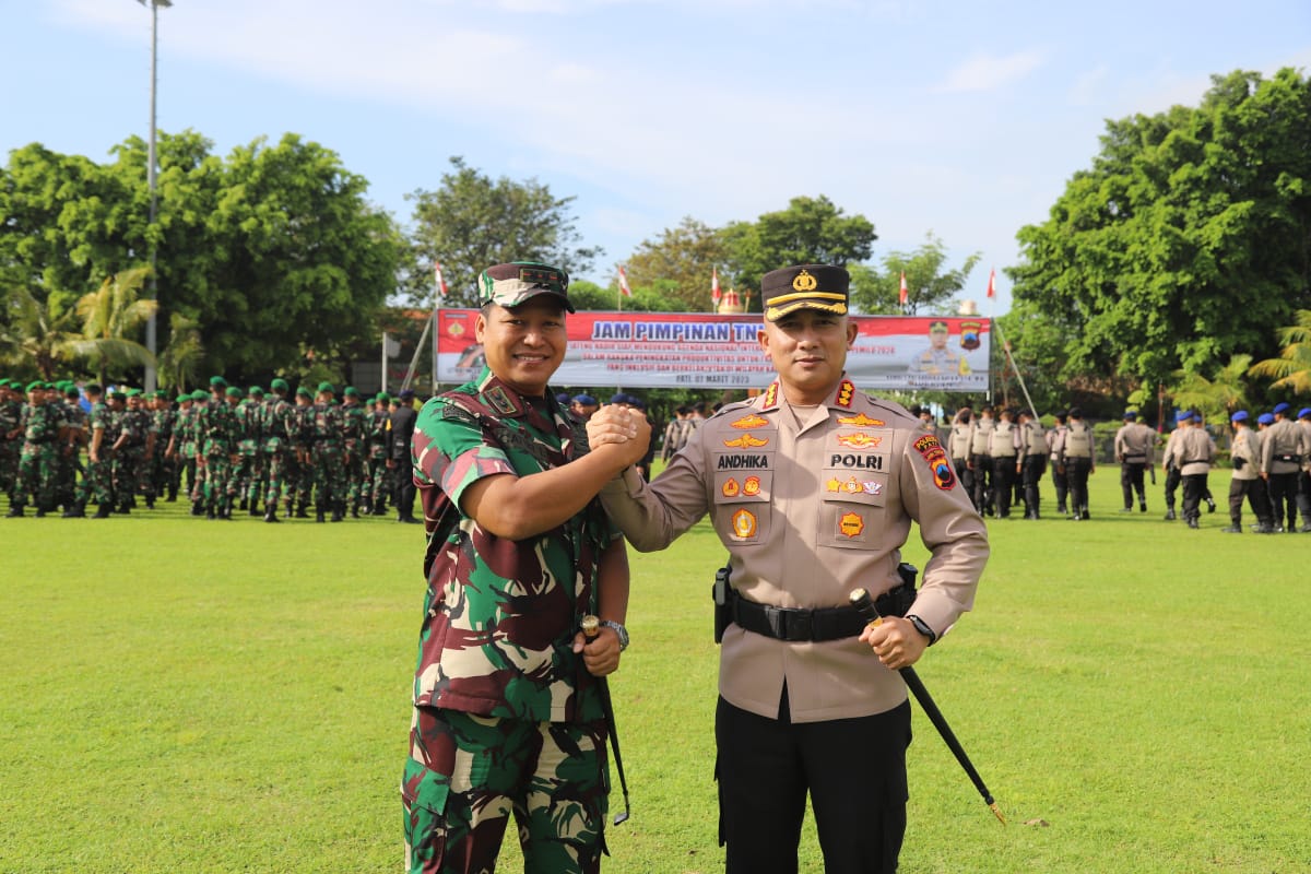 Bukti Solidaritas TNI-Polri, Polresta Pati Gelar Apel