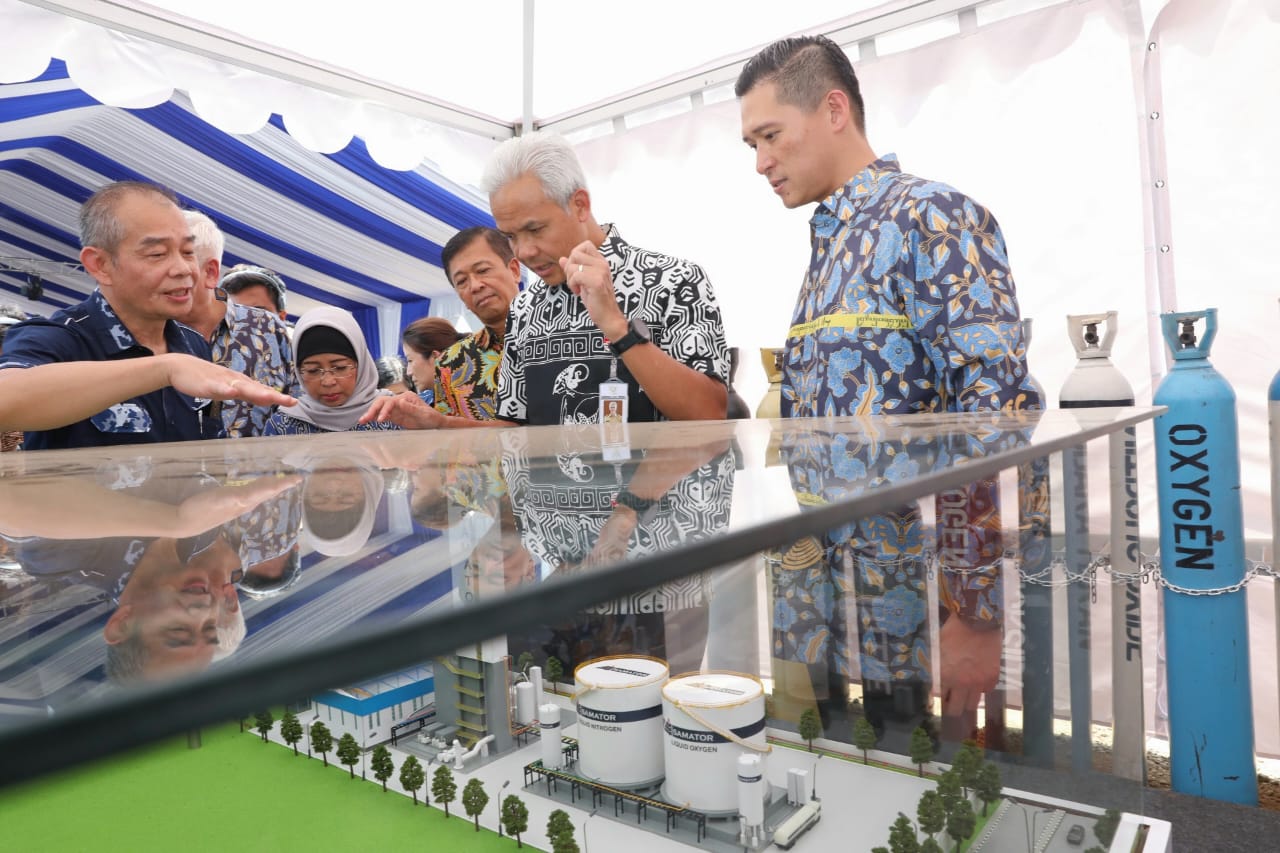 Groundbreaking Pabrik Samator Terbesar, Gubernur Jateng Ungkap Nilai Investasi Rp500 Miliar