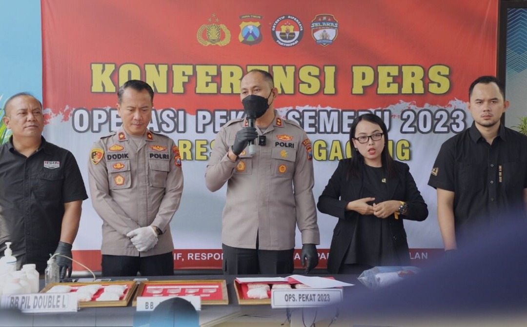 Polres Tulungagung Gelar Hasil Ops Pekat Semeru 2023