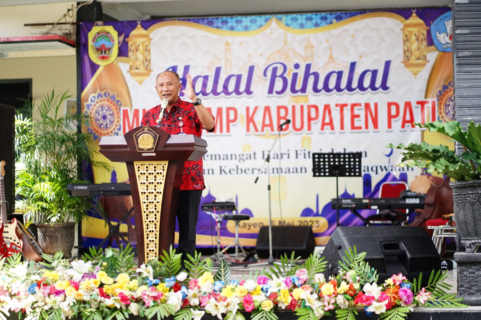 Halal Bihalal, Henggar Sebut Guru Banyak Pensiun