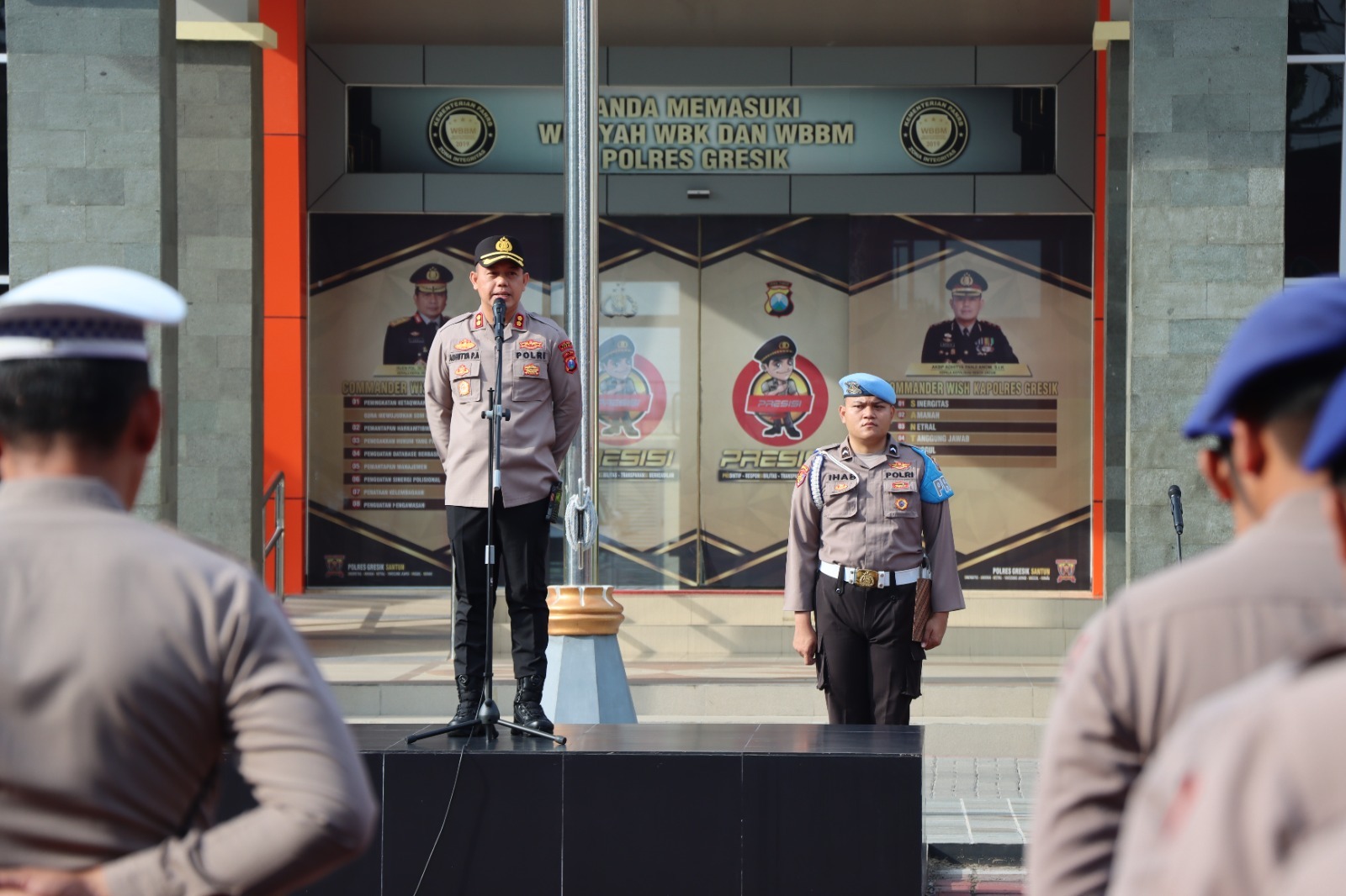 Menjaga Harkamtibmas, Kapolres Gresik Tetap Kompak Sinergitas TNI-Polri