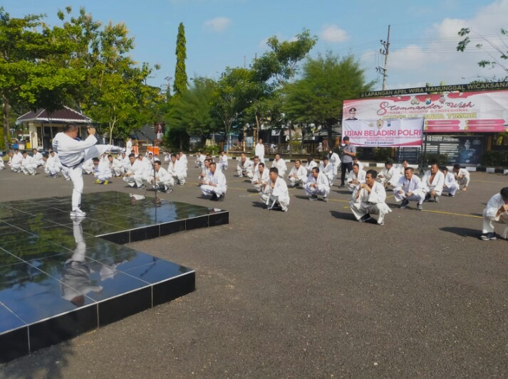 Tingkatkan Kemampuan, 573 Personil Ikut Ujian Beladiri Polri