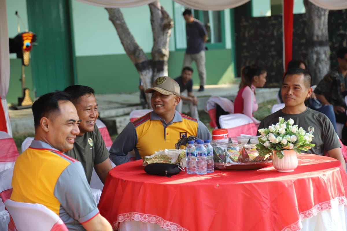 Olahraga Bersama !!! Sinergitas TNI-Polri di Pati Terbangun