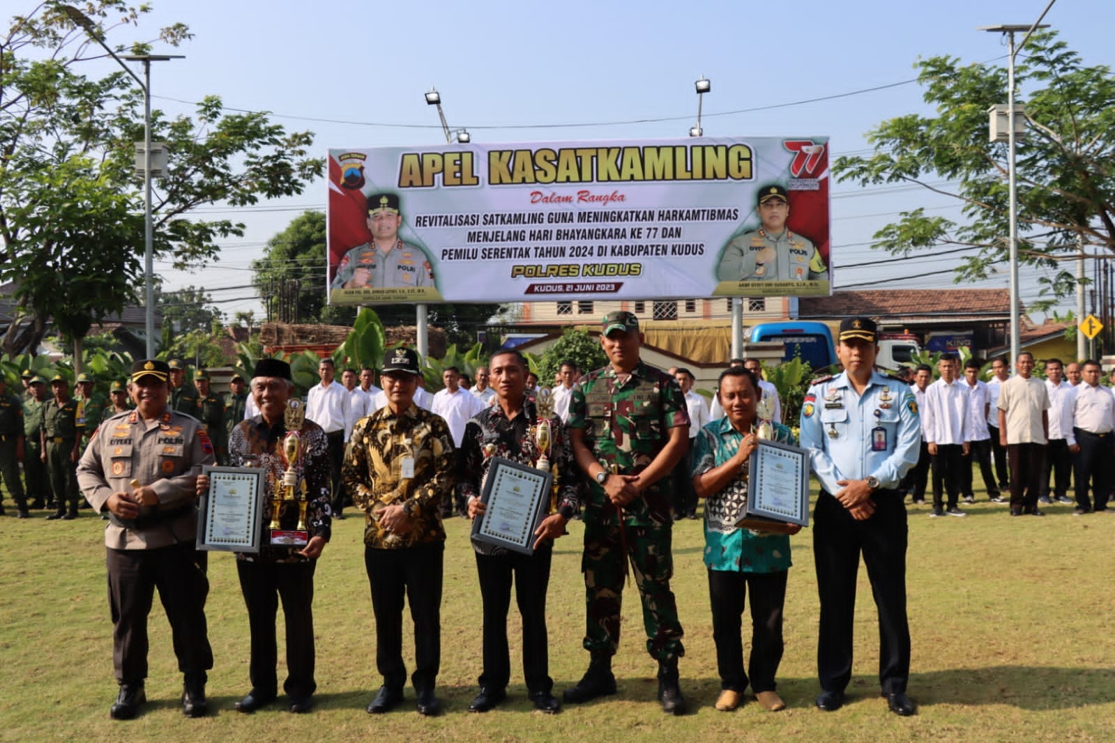 Polres Kudus Umumkan Pemenang Lomba Satkamling 1, 2 dan 3