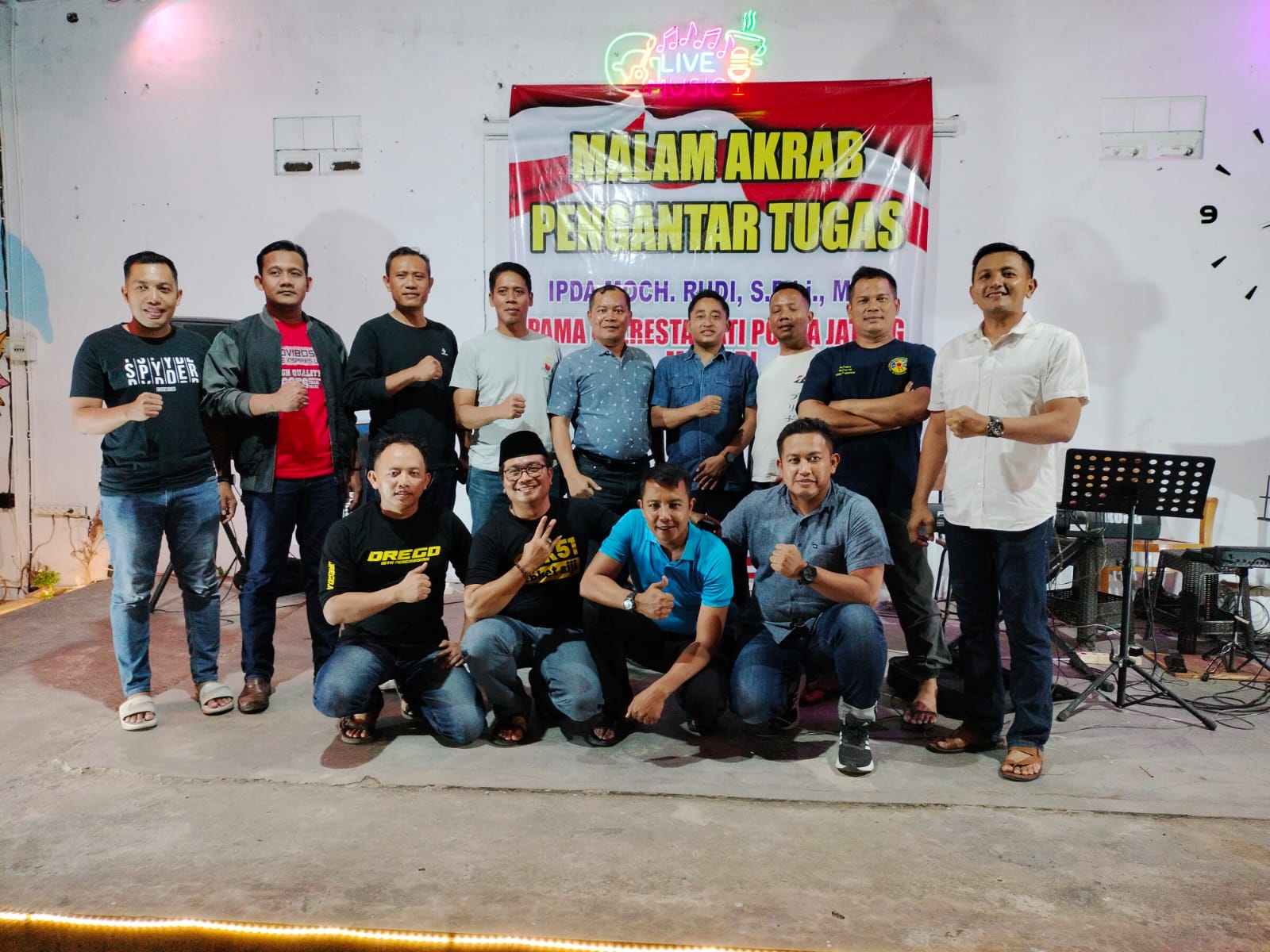 Kompak !!! Keluarga Besar Polresta Pati Meriahkan Pengantar Tugas IPDA Moch Rudi, S.Pd.I MM