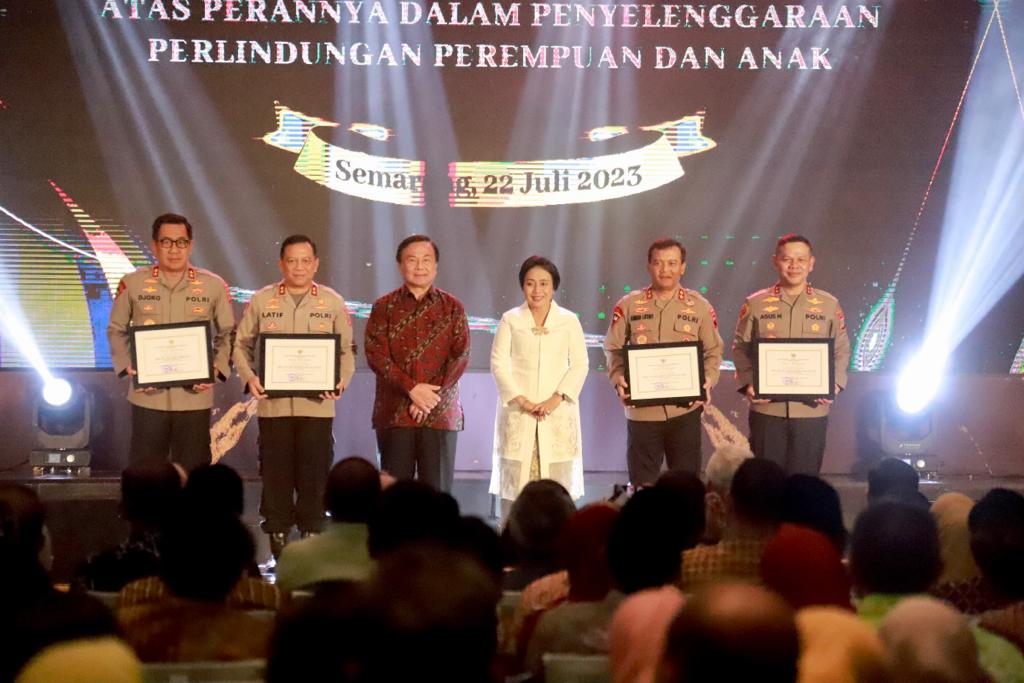 Hari Anak Nasional, Polda Jateng Terima Penghargaan dari Menteri PPPA