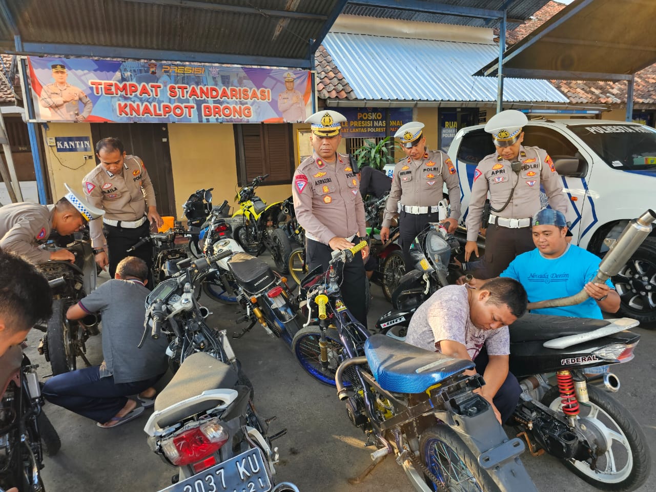 Tidak Ada Kata Toleransi, Kompol Asfauri, S.H., M.H Brantas Habis Knalpot Brong