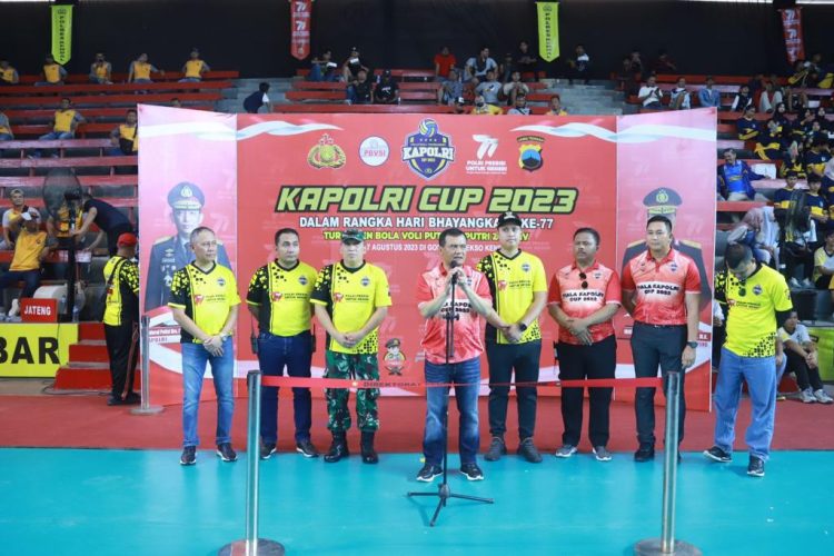 Kejuaraan Bola Volley Kapolri Cup 2023 Dibuka Kapolda Jateng