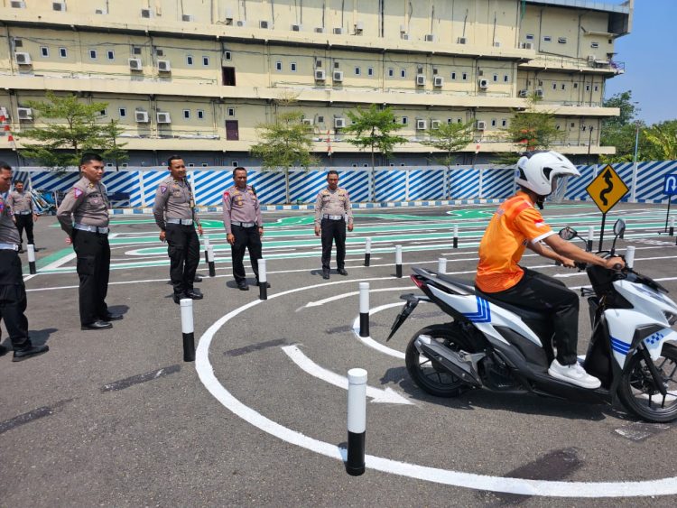 Sudah Layak !!! Uji Praktik SIM Satpas 1436 Polresta Pati Dicek Tim Supervisi Ditlantas Polda Jateng
