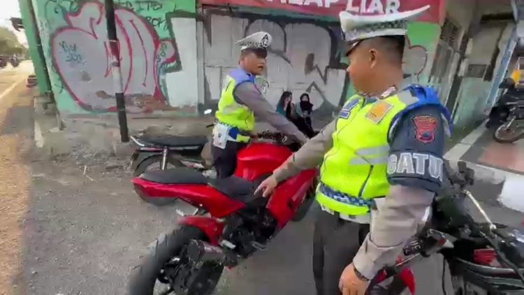Antisipasi Kericuhan, Kasatlantas Kudus Gelar Penindakan