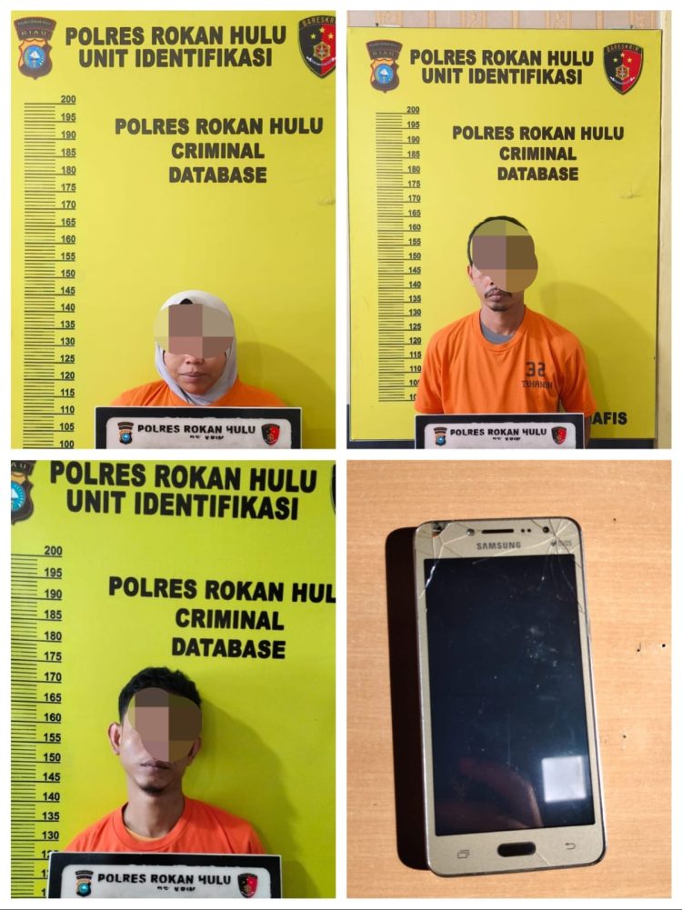 Polres Rohul Bekuk Tiga Pelaku dan Barang Bukti