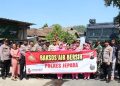 Warga Antri, Polres Jepara Kirim Bantuan Air Bersih