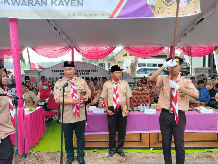 Hari Jadi Pramuka ke 62, Kapolresta Pati Turun