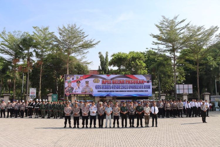 Gelar Pasukan, Polresta Pati Persiapan Operasi Zebra Candi Tahun 2023