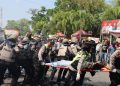 Simulasi Sispamkota, Polresta Pati Kerahkan Ratusan Anggota