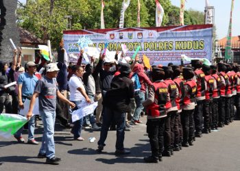 Antisipasi Ujuk Rasa, Kapolres Kudus Kerahkan 550 Personil Gabungan