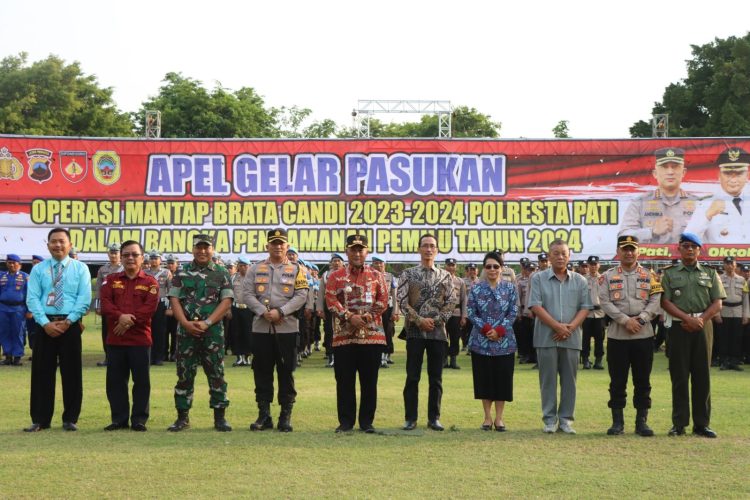 640 Personil Disiapkan, Kapolresta Pati Gelar Apel