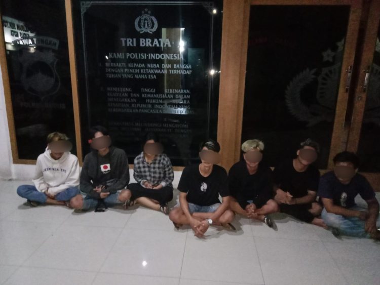 Polisi Amankan Tujuh Remaja, Beserta Barang Bukti