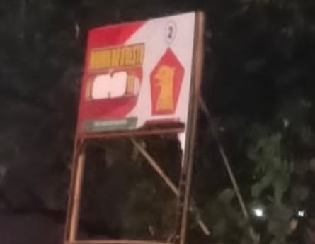 Masyarakat Geram, Baliho Gambar H. Irianto Budi Utomo Dirusak, Siapa Oknum Dalangnya ???