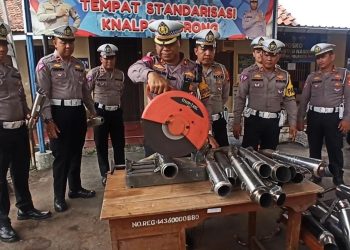 Ditertibkan !!! Kasatlantas Polresta Pati : Kampanye Pakai Knalpot Brong Diamankan