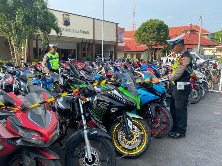 Dua Hari, Polres Kudus Jaring 199 Sepeda Motor
