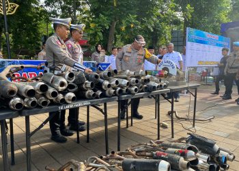 427 Knalpot Brong Dimusnahkan Polisi