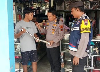 Brantas Knalpot Brong, Kapolsek Tayu Turun ke Pemilik Bengkel dan Toko Onderdil