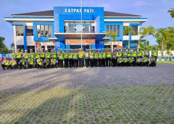 Gelar Apel !!! Kompol Asfauri : Persiapan Deklarasi “PATI ZERO KNALPOT BRONG”