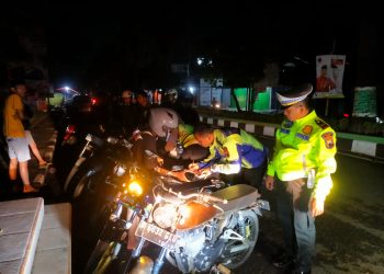 Razia Knalpot Brong dan Balap Liar, Polresta Pati Amankan 84 Motor