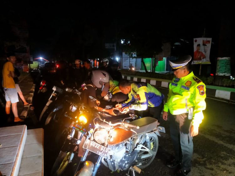 Razia Knalpot Brong dan Balap Liar, Polresta Pati Amankan 84 Motor