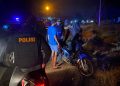 Aksi Balap Liar dan Barang Bukti Diamankan Polisi