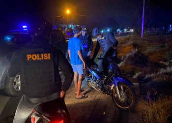 Aksi Balap Liar dan Barang Bukti Diamankan Polisi