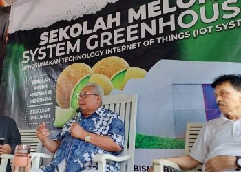 HEBITREN Provinsi Lampung dan Gerakan Satmakura Gelar Sekolah Melon Berbasis Greenhouse