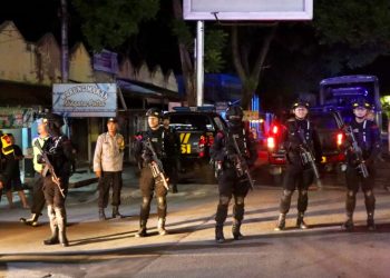 Patroli Skala Besar Adalah Gabungan TNI-POLRI dan Satpol PP Turun