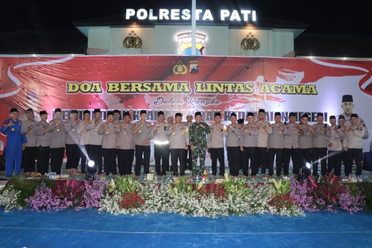 Wujudkan Keamanan dan Kedamaian Negeri, Polresta Pati Gelar Doa Bersama Lintas Agama