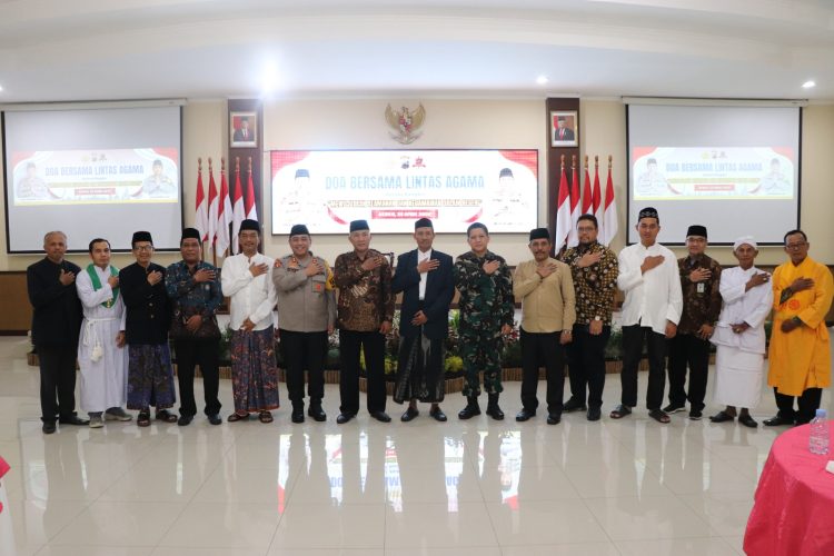 Jelang Pilkada dan Pilgub, Polres Kudus Gelar Doa Bersama Antar Lintas Agama